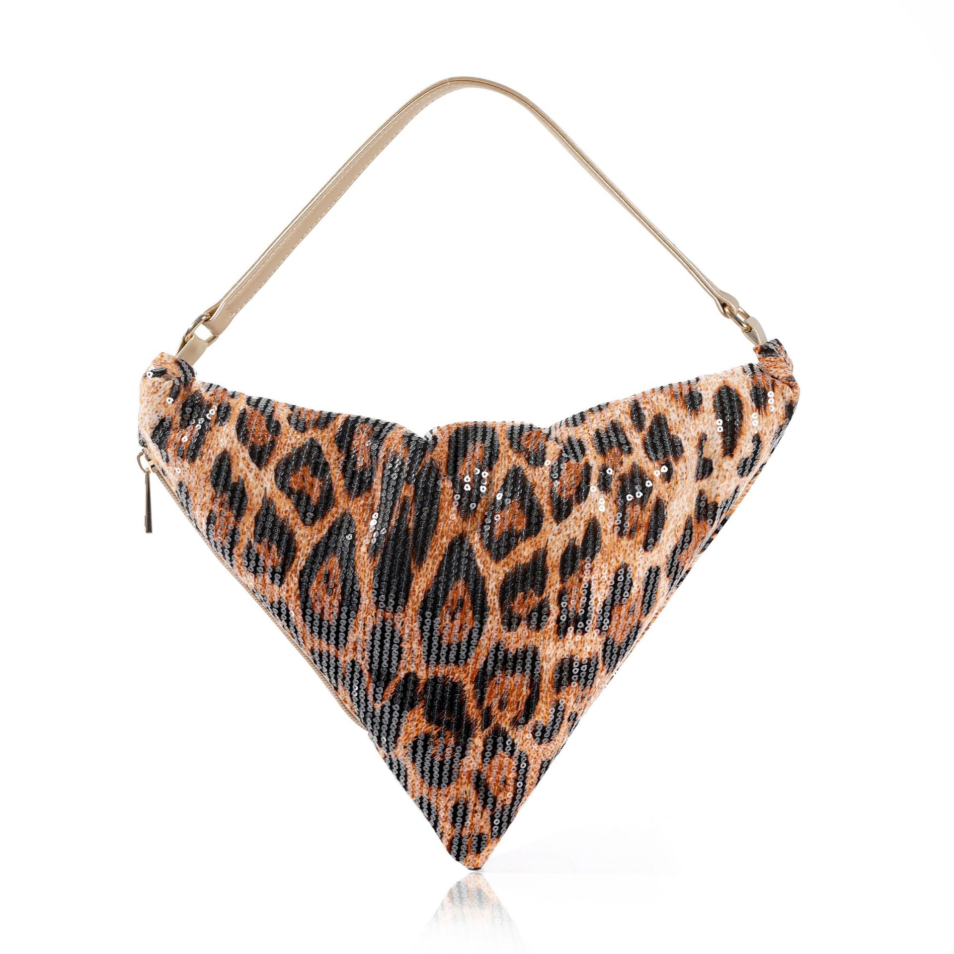 Women Bags 2026 Trends - Tas selempang bulan sabit motif leopard,