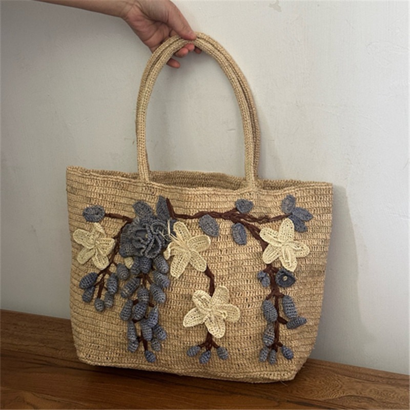Women'S Raffia Bags - Tas Tangan Rajut Tangan Baru dari