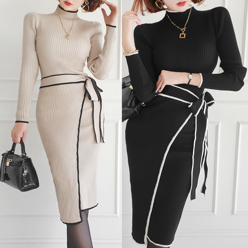 Gaun Sweater Rajut Benang Inti - Women Bags Ru ulasan dan harga