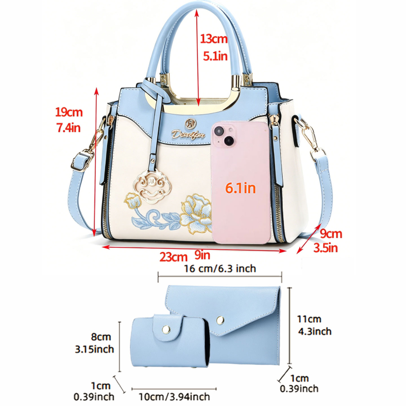 Set tas tangan bordir berkuali - Women'S Bags Handbags ulasan dan harga