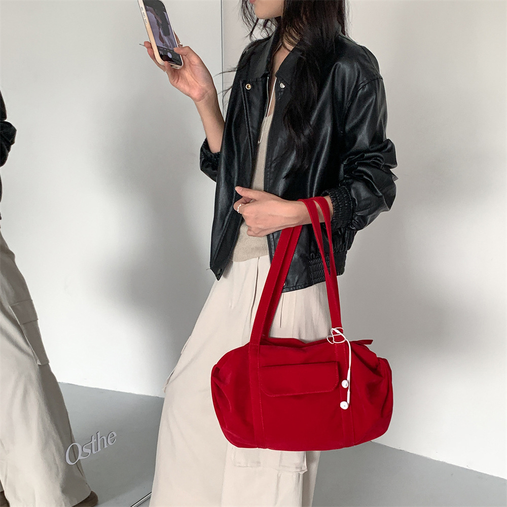 Tas Tangan Boston Beludru Vint - Women Hand Bags For Office ulasan dan harga