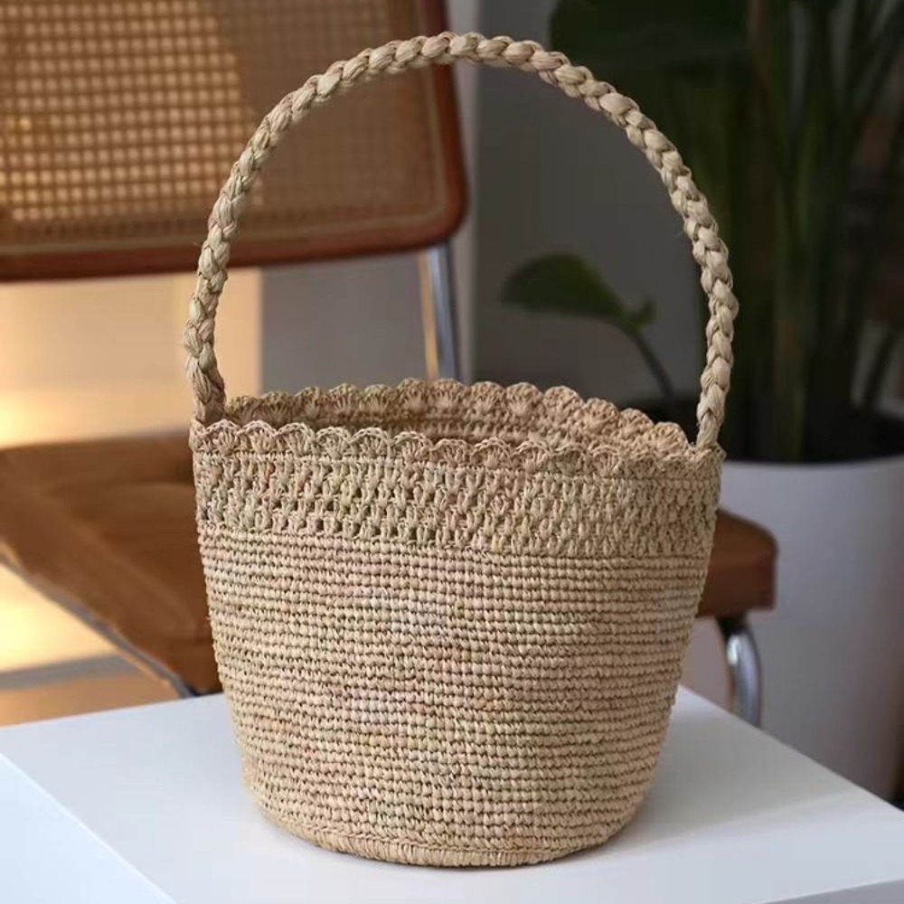 Tas Ember Jerami Rajutan Buata - Women'S Raffia Bags ulasan dan harga