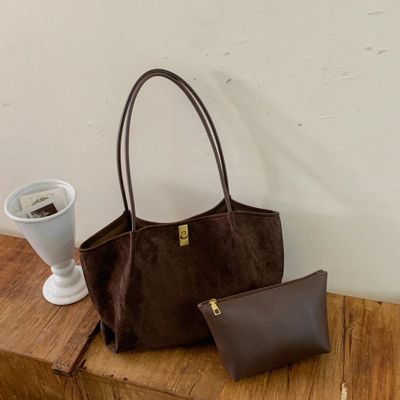 Tas Tote Berbahan Suede dengan - Women'S Bags Handbags ulasan dan harga